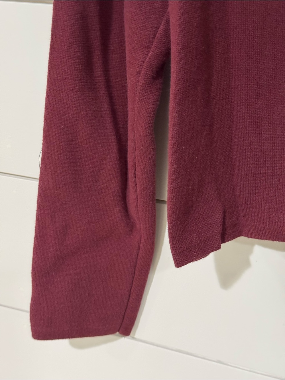 Loft Embroidered Trim Sweater Button-Front Jacket Burgundy Size M - Picture 8 of 11